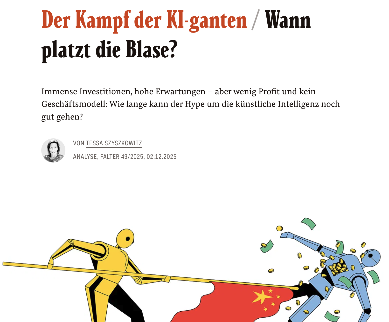 Wann platzt die KI-Blase?